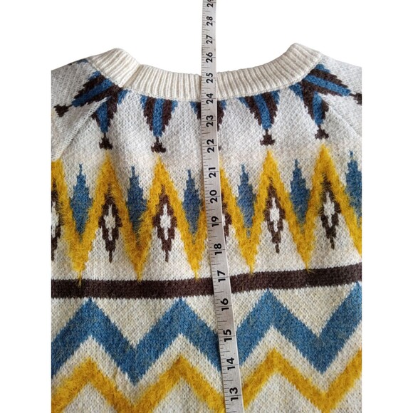 Moon River Fair Isle Women's Crew Neck Knite Sweater Sz S - Picture 6 of 6